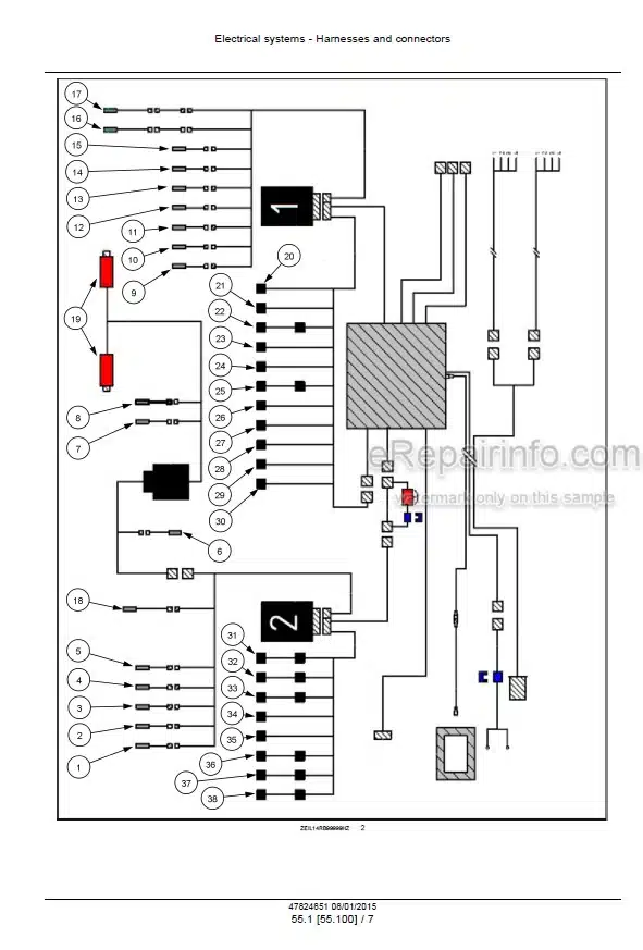 Photo 3 - New Holland Roll Baler 135 Ultra Service Manual Round Baler