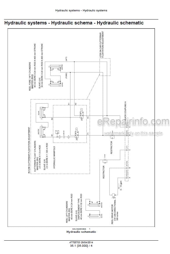 Photo 3 - New Holland VariFeed 760CG Service Manual Grain Header