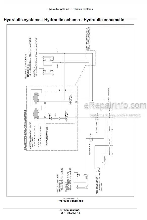 Photo 3 - New Holland VariFeed 760CG Service Manual Grain Header