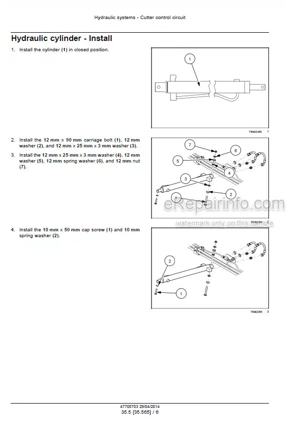 Photo 7 - New Holland VariFeed 760CG Service Manual Grain Header