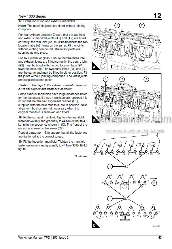 Photo 13 - Perkins 1000 Series Workshop Manual Engine