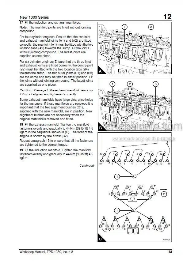 Photo 11 - Perkins 1000 Series Workshop Manual Engine