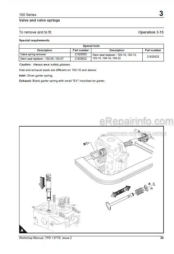 Photo 3 - Perkins 100 Series Workshop Manual Diesel Engine