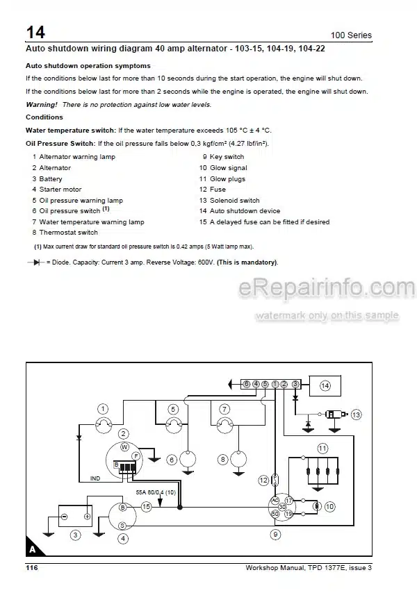 Photo 5 - Perkins 100 Series Workshop Manual Diesel Engine