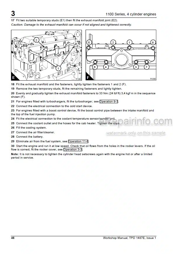 Photo 3 - Perkins 1100 Series Workshop Manual Engine