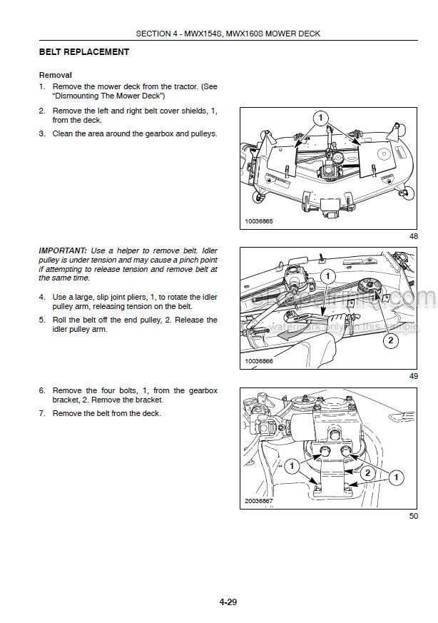 Photo 5 - Case IH DX18E DX24E MWX154S MWX160S Operators Manual Tractor And Mower Deck 87302211