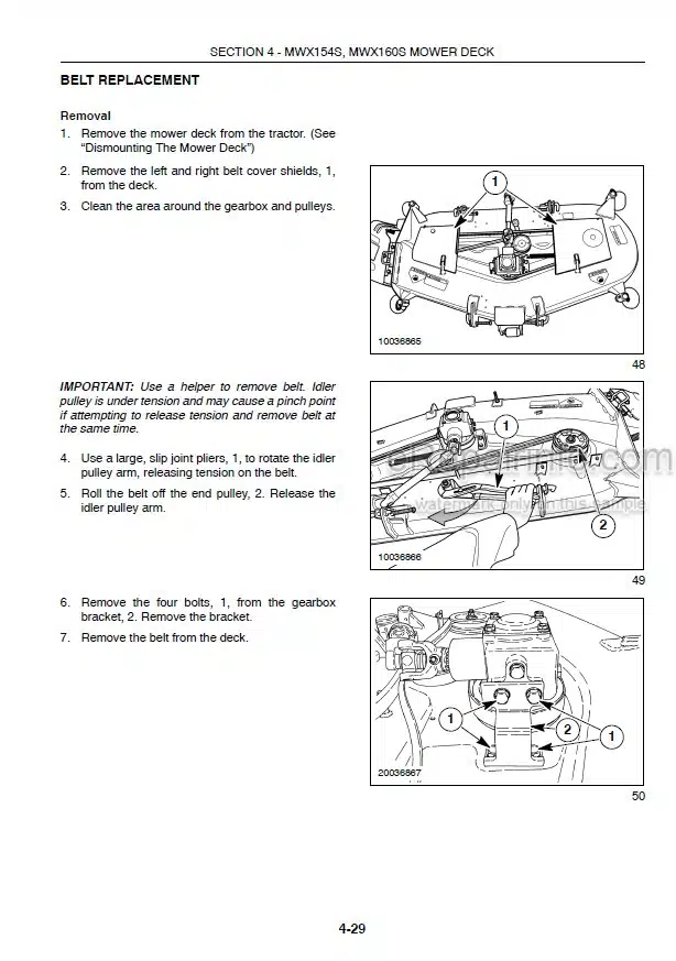 Photo 2 - Case IH DX18E DX22E DX25E MWX154S MWX160S Operators Manual Tractor And Mower Deck 87544691