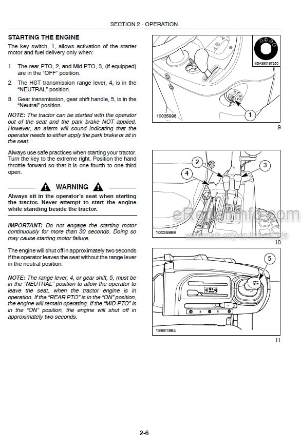 Photo 5 - Case IH DX25 DX29 DX33 Operators Manual Tractor 86617542