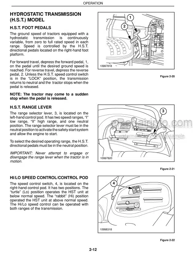 Photo 6 - Case IH DX31 DX34 Operators Manual Tractor 87544700
