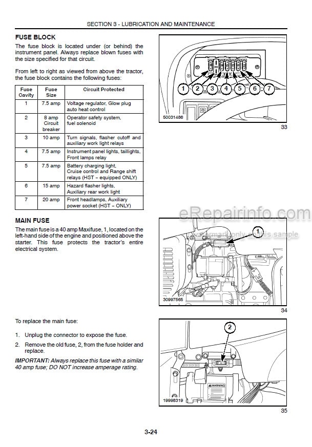 Photo 2 - Case IH DX35 DX40 DX45 Operators Manual Tractor 87300519
