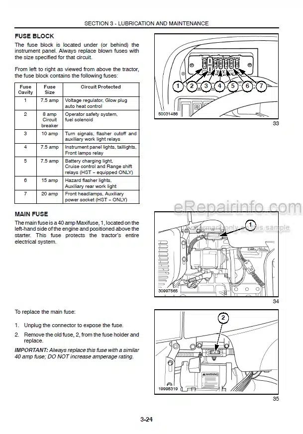 Photo 2 - Case IH DX35 DX40 DX45 Operators Manual Tractor 87300519
