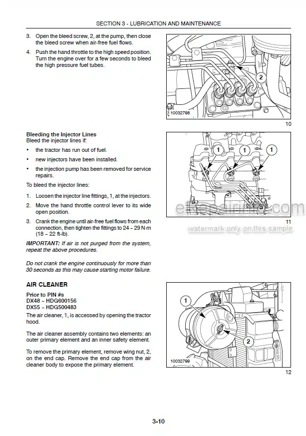 Photo 1 - Case IH DX48 DX55 Operators Manual Tractor 87544706