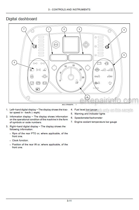 Photo 3 - Case IH Farmall 105V Operators Manual Tractor