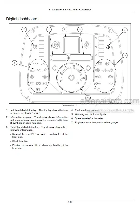 Photo 3 - Case IH Farmall 105V Operators Manual Tractor