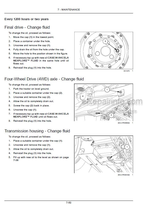 Photo 2 - Case IH Farmall 110U 120U Operators Manual Tractor
