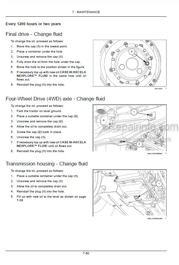 Photo 2 - Case IH Farmall 110U 120U Operators Manual Tractor