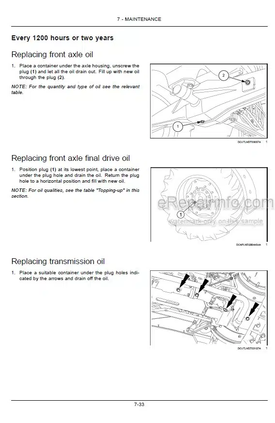Photo 8 - Case IH Farmall 110U 120U Operators Manual Tractor