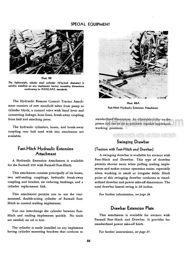 Photo 7 - Case IH Farmall 115C Operators Manual Tractor
