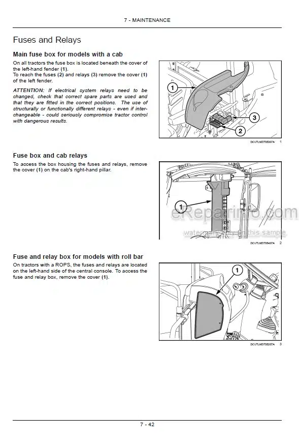 Photo 7 - Case IH Farmall 55C 65C 75C Efficient Power Operators Manual Tractor