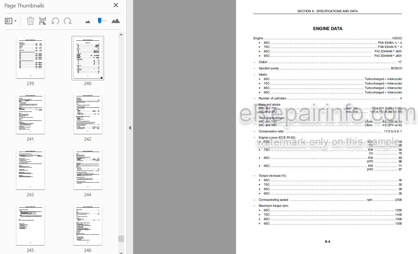 Photo 3 - Case IH Farmall 65C 75C 85C 95C Operators Manual Tractor 84576294