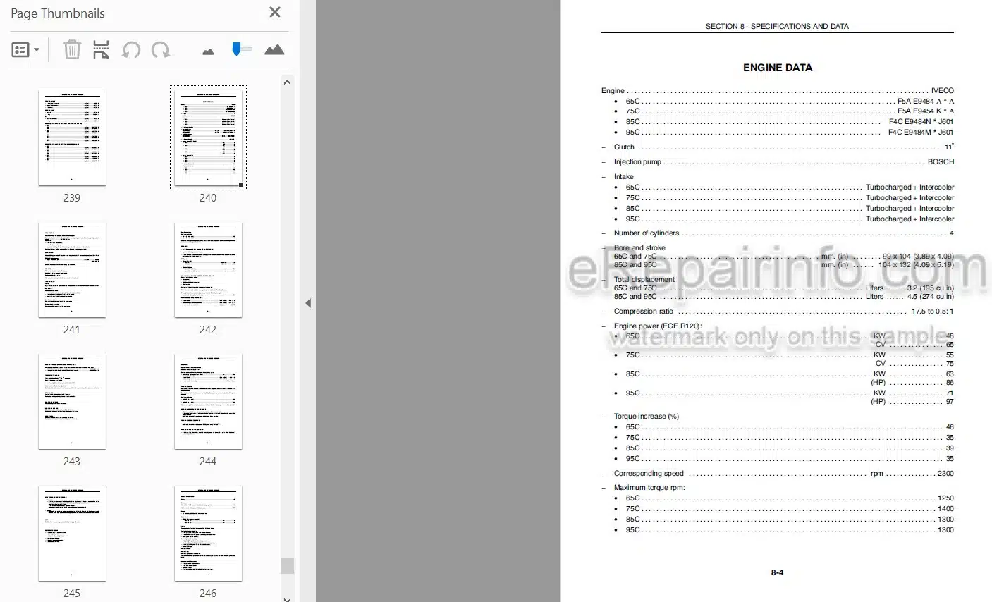 Photo 3 - Case IH Farmall 65C 75C 85C 95C Operators Manual Tractor 84576294