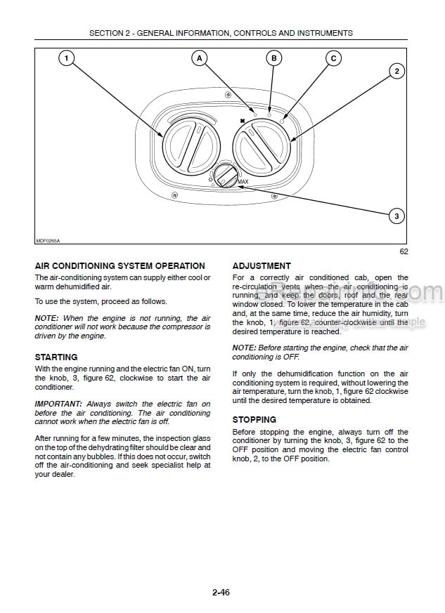 Photo 5 - Case IH Farmall 65C 75C 85C 95C Operators Manual Tractor 84131301