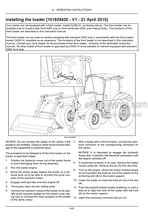 Photo 5 - Case IH Farmall 65C 75C Efficient Power Operators Manual Tractor 51519323