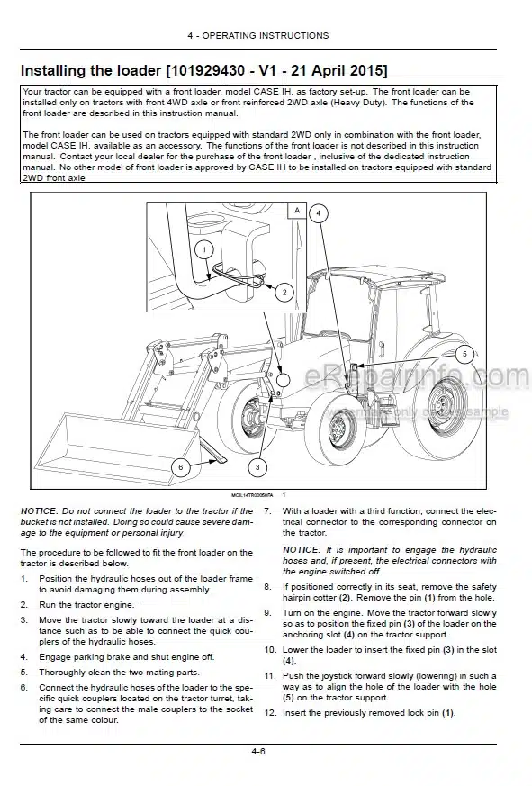 Photo 5 - Case IH Farmall 65C 75C Efficient Power Operators Manual Tractor 51519323