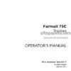 Photo 4 - Case IH Farmall 75C Operators Manual Tractor