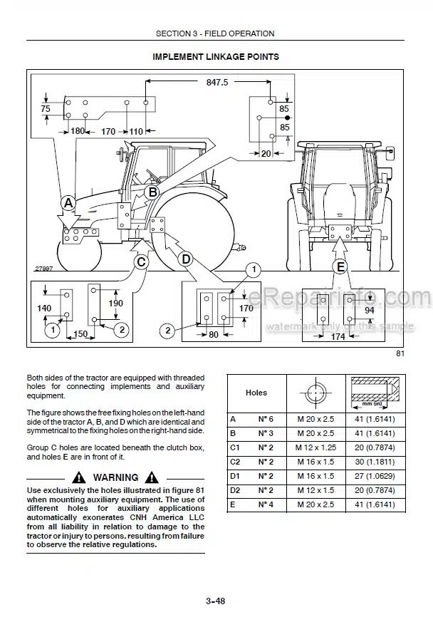 Photo 5 - Case IH Farmall 75U 85U 95U 105U 115U Operators Manual Tractor 84339669