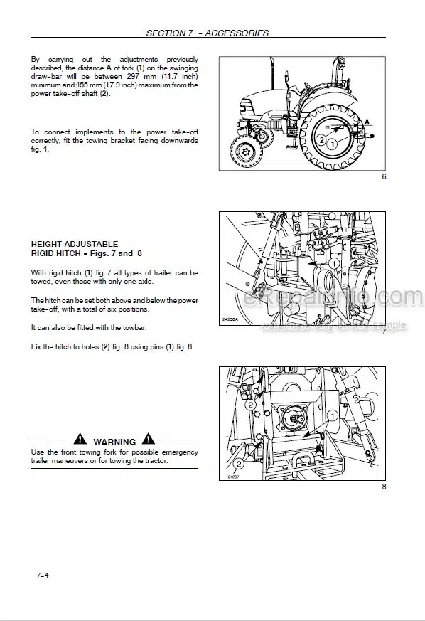 Photo 5 - Case IH Farmall 95U 105U 115U Efficient Power Operators Manual Tractor 47874286