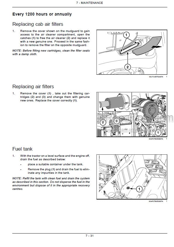 Photo 7 - Case IH Farmall 80 90 100 Operators Manual Tractor
