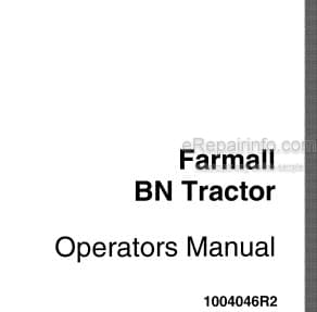 Photo 5 - Case IH Farmall Model BN Operators Manual Tractor 1004046R2