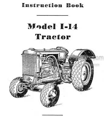 Photo 4 - Case IH I14 Instruction Book Tractor INT-5189A