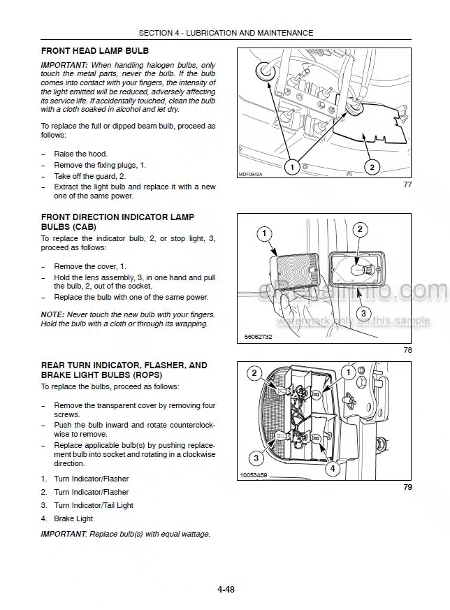 Photo 1 - Case IH JX1060C JX1070C JX1075C Operators Manual Tractor
