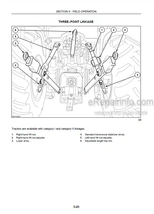 Photo 5 - Case IH JX1060C JX1070C JX1075C Operators Manual Tractor