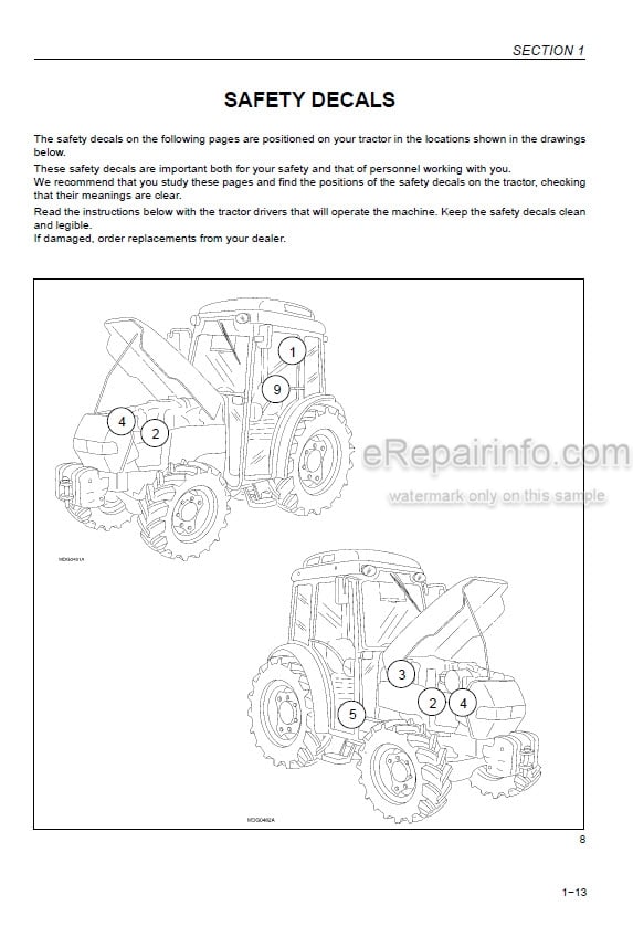 Photo 4 - Case IH JX1060V JX1070V JX1075V JX1095V JX1070N JX1075N JX1095N Operators Manual Tractor
