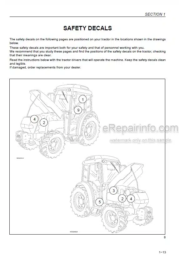 Photo 4 - Case IH JX1060V JX1070V JX1075V JX1095V JX1070N JX1075N JX1095N Operators Manual Tractor