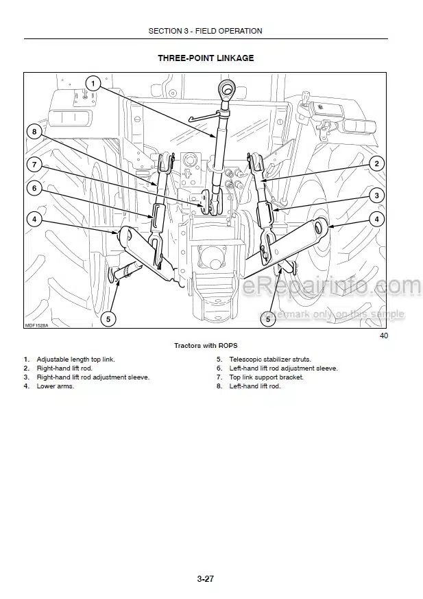 Photo 5 - Case IH JX1080U JX1090U JX1100U Operators Manual Tractor