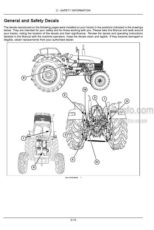 Photo 6 - Case IH JX55T JX75T Operators Manual Tractor