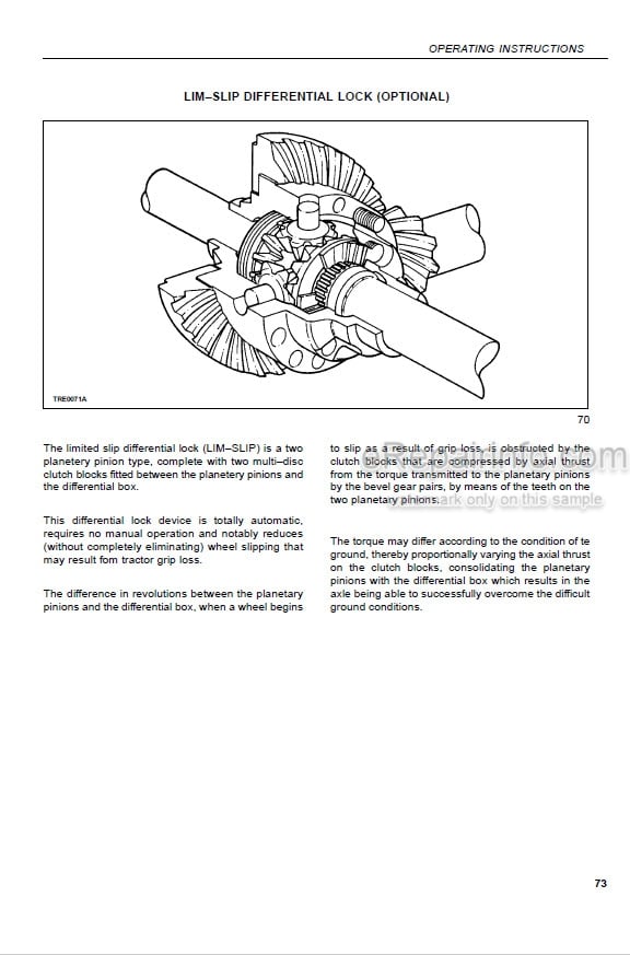 Photo 6 - Case IH JX60 JX70 JX80 JX90 JX95 Operators Manual Tractor