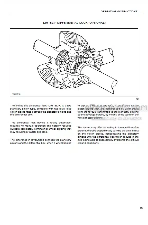 Photo 6 - Case IH JX60 JX70 JX80 JX90 JX95 Operators Manual Tractor
