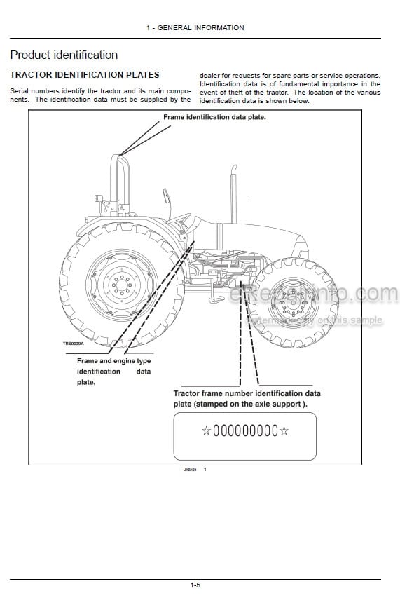 Photo 4 - Case IH JX60 JX70 JX80 JX90 JX95 Straddle Operators Manual Tractor
