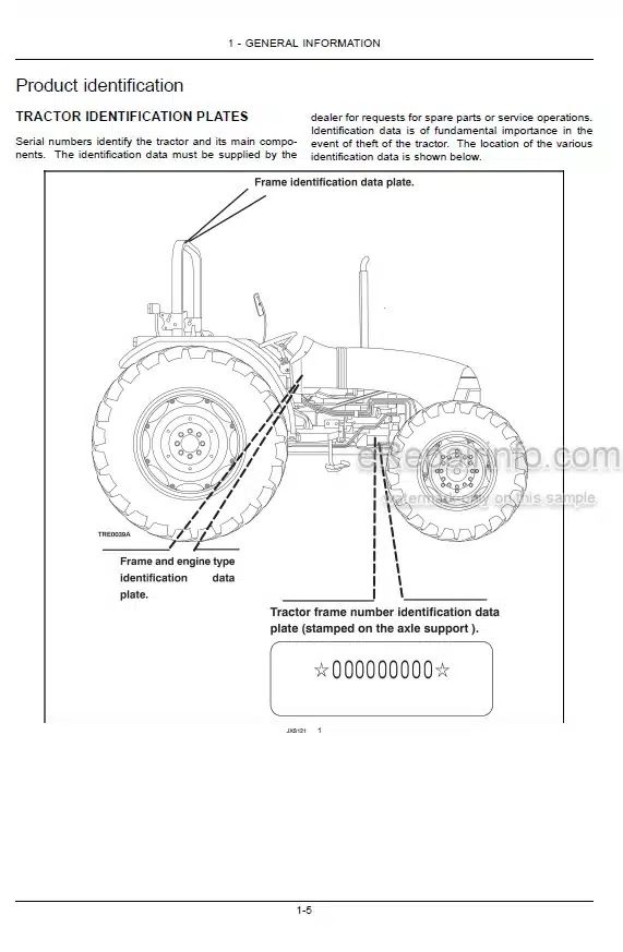 Photo 4 - Case IH JX60 JX70 JX80 JX90 JX95 Straddle Operators Manual Tractor