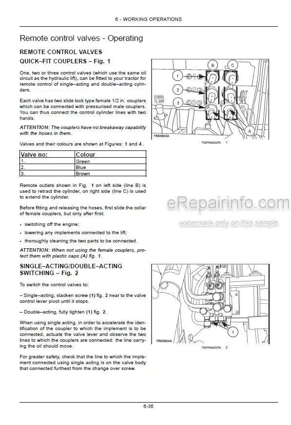 Photo 6 - Case IH JX70U JX80U JX90U JX100U Use And Maintenance Manual Tractor