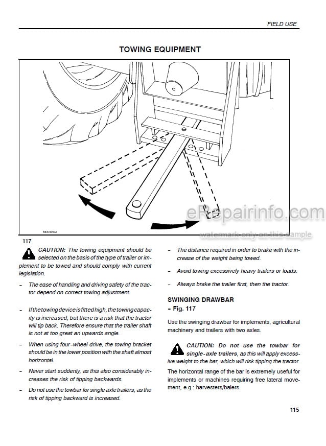 Photo 5 - Case IH JX80U JX90U JX100U Operators Manual Tractor