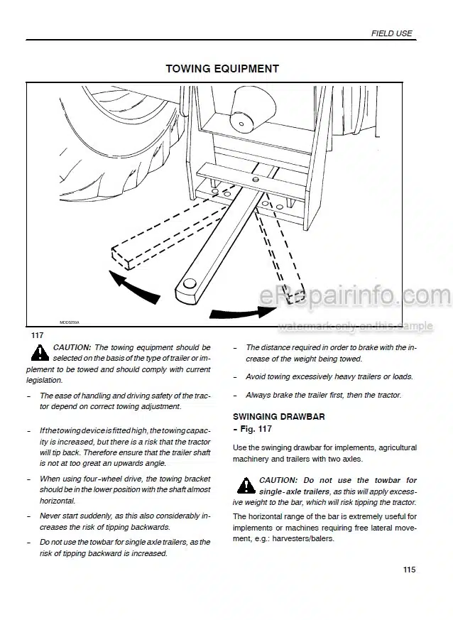 Photo 5 - Case IH JX80U JX90U JX100U Operators Manual Tractor