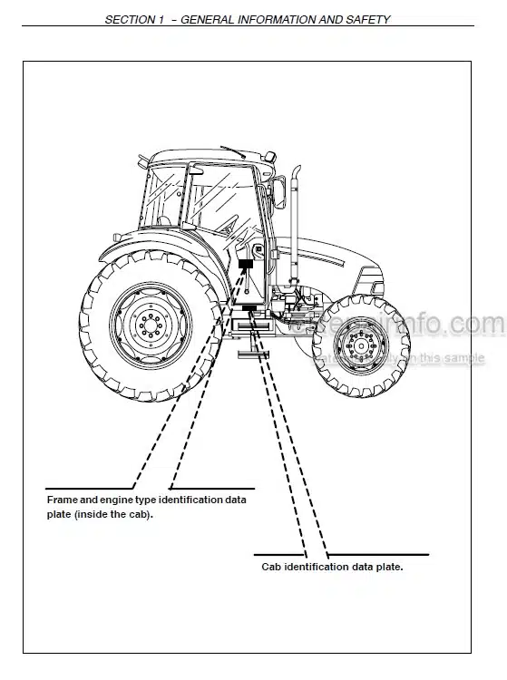 Photo 4 - Case IH JX90 JX95 Operators Manual Tractor Z7JP01001- Z7AP11001-