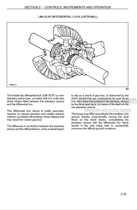 Photo 5 - Case IH JX90 JX95 Operators Manual Tractor Z7JP01001- Z7AP11001-