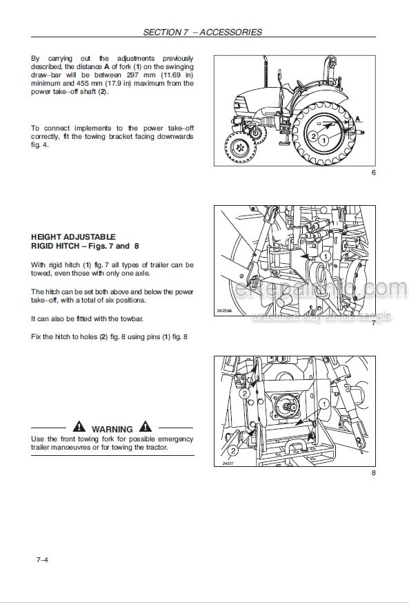 Photo 6 - Case IH JX1060C JX1070C JX1075C Operators Manual Tractor